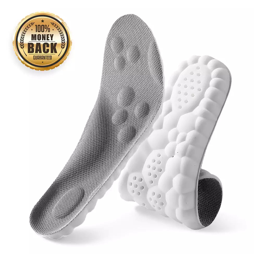 Orthosoft™ Orthotic Insoles – Memory Foam Shock Absorption for Heel Pain & Plantar Fasciitis
