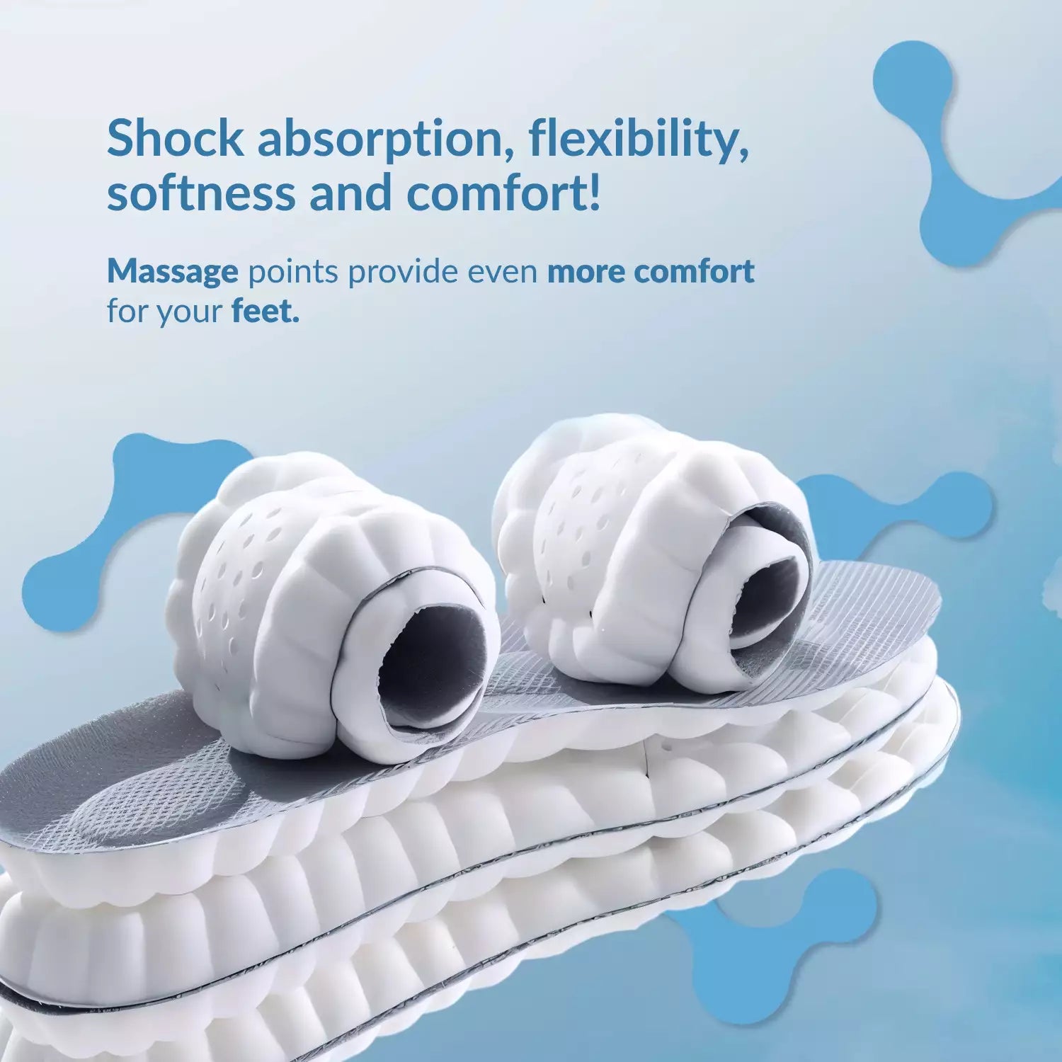 Orthosoft™ Orthotic Insoles – Memory Foam Shock Absorption for Heel Pain & Plantar Fasciitis
